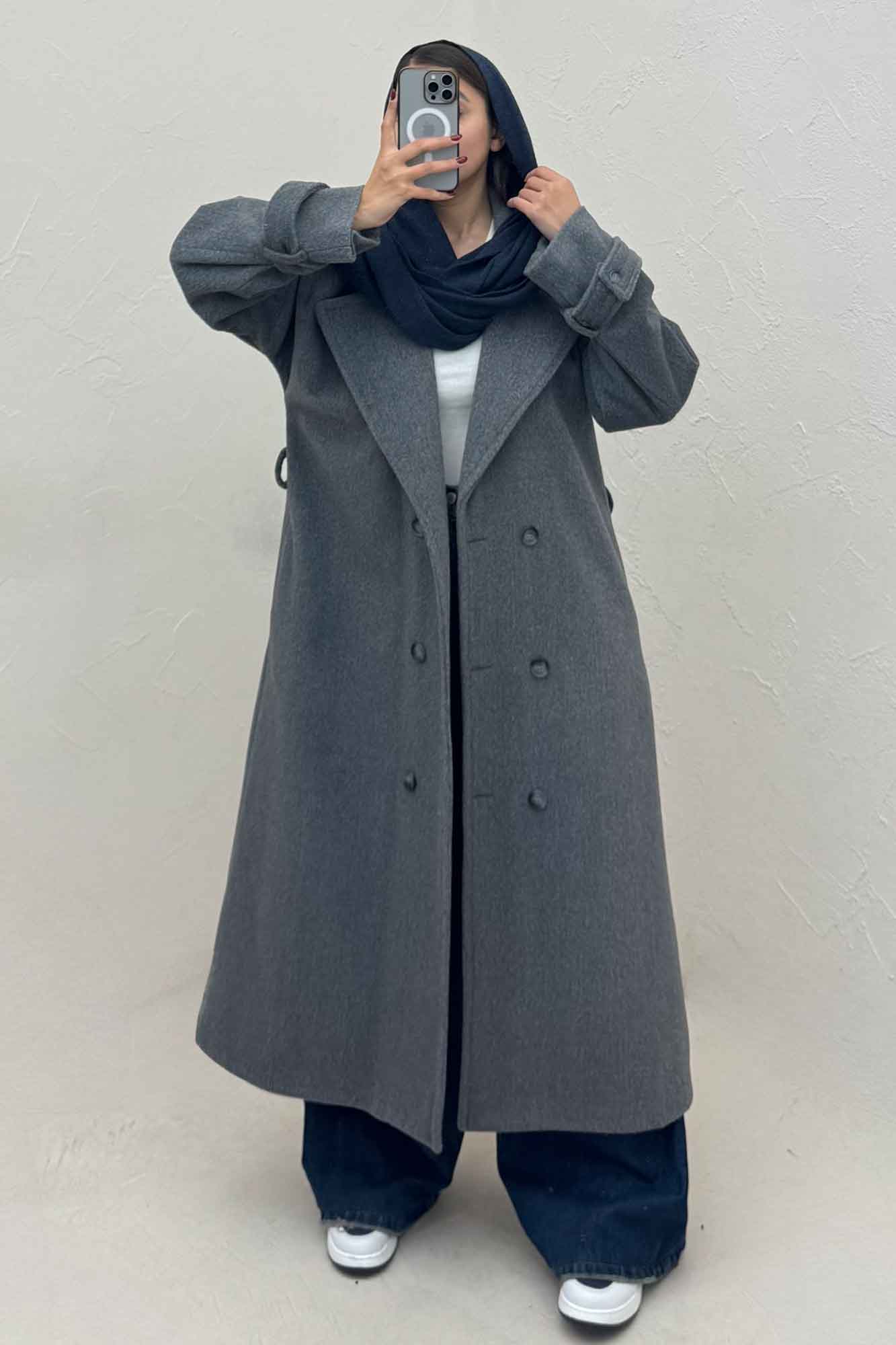 پالتو موهر آستردار سر آستین بند