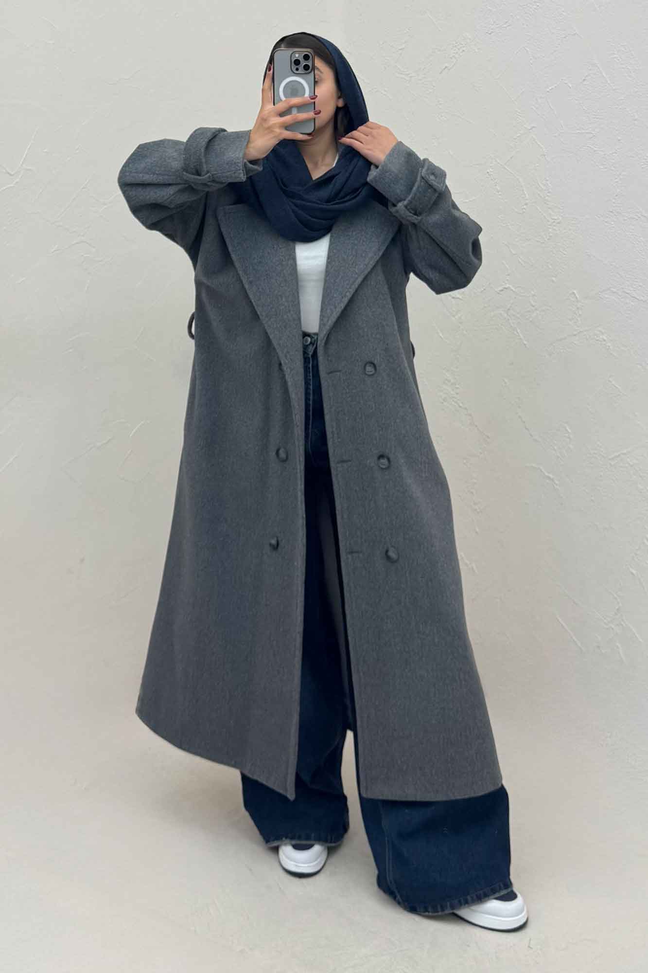 پالتو موهر آستردار سر آستین بند