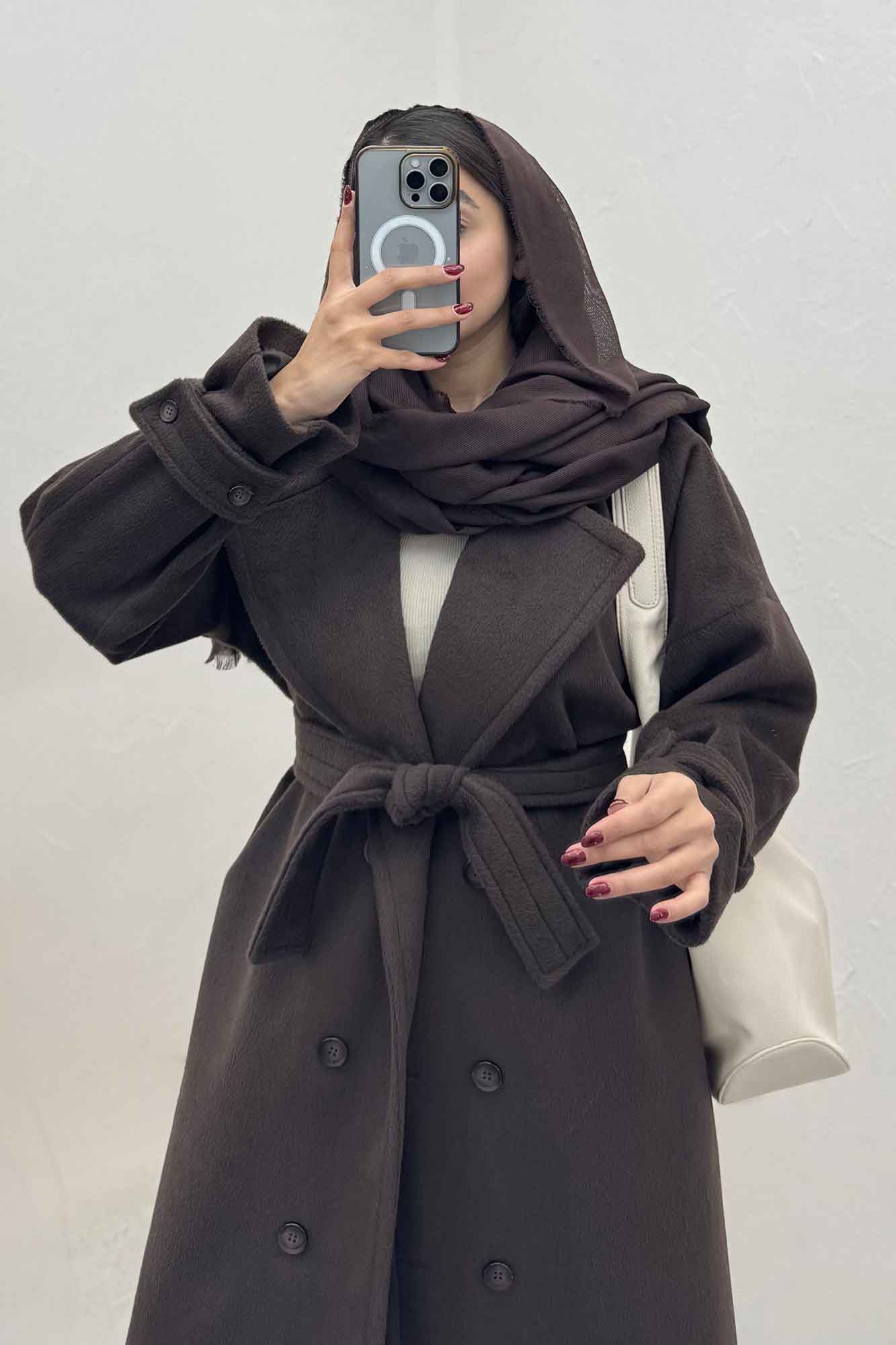 پالتو موهر آستردار سر آستین بند