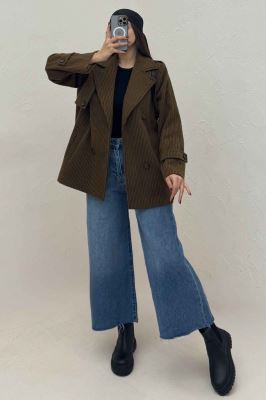 کت فوتر زنجیری آستردار دو جیب خطی