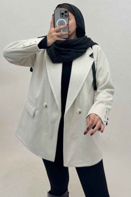 کت فوتر کجراه مخملی آستردار سه جیب 