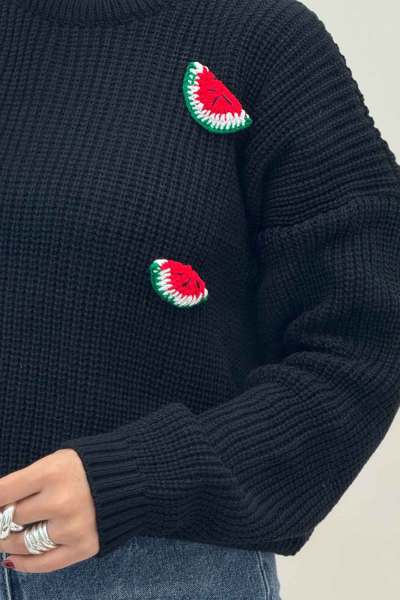 بلوز بافت یلدایی طرح هندوانه