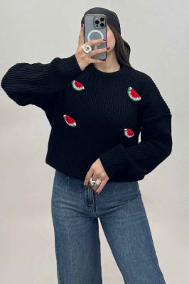 بلوز بافت یلدایی طرح هندوانه