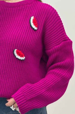 بلوز بافت یلدایی طرح هندوانه