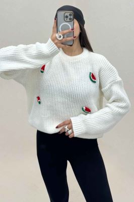 بلوز بافت یلدایی طرح هندوانه