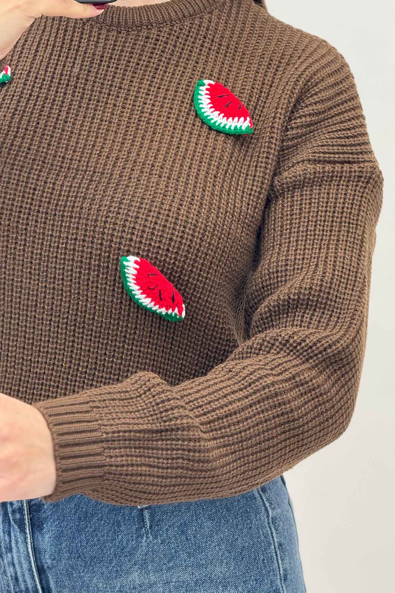 بلوز بافت یلدایی طرح هندوانه