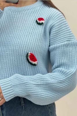 بلوز بافت یلدایی طرح هندوانه