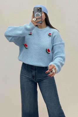 بلوز بافت یلدایی طرح هندوانه