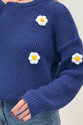 بلوز بافت طرح برجسته بابونه