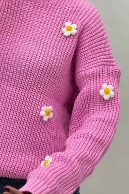 بلوز بافت طرح برجسته بابونه