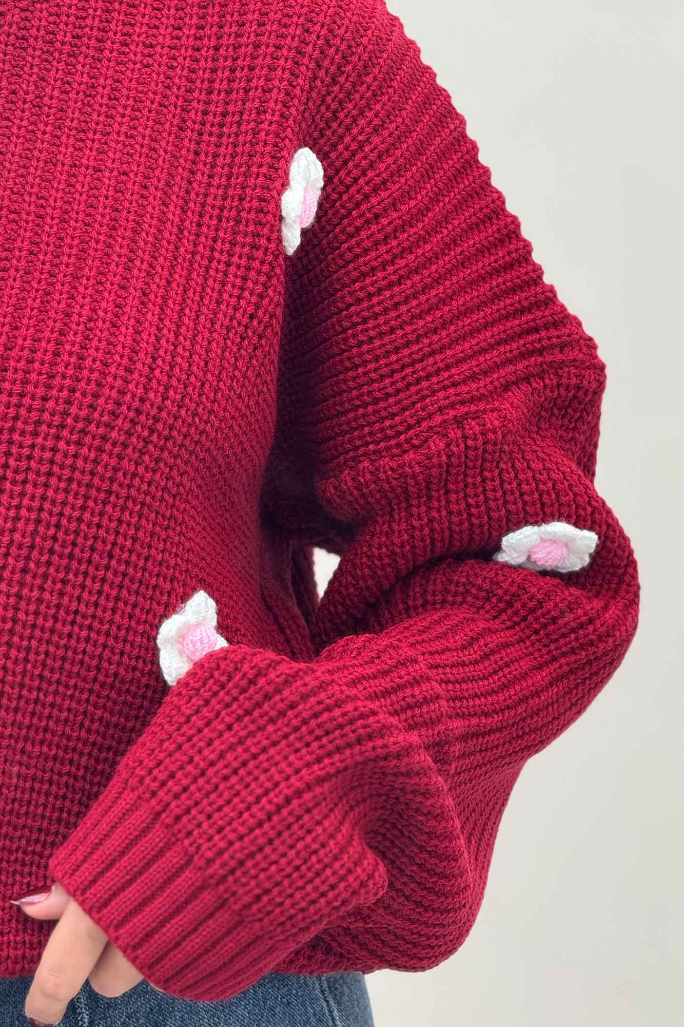 بلوز بافت طرح برجسته بابونه