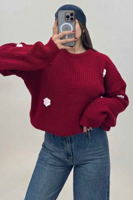 بلوز بافت طرح برجسته بابونه