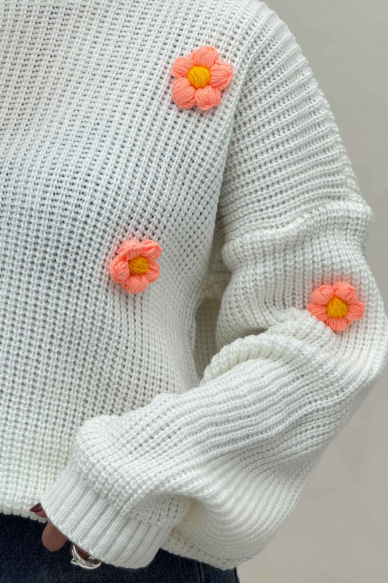 بلوز بافت طرح برجسته بابونه