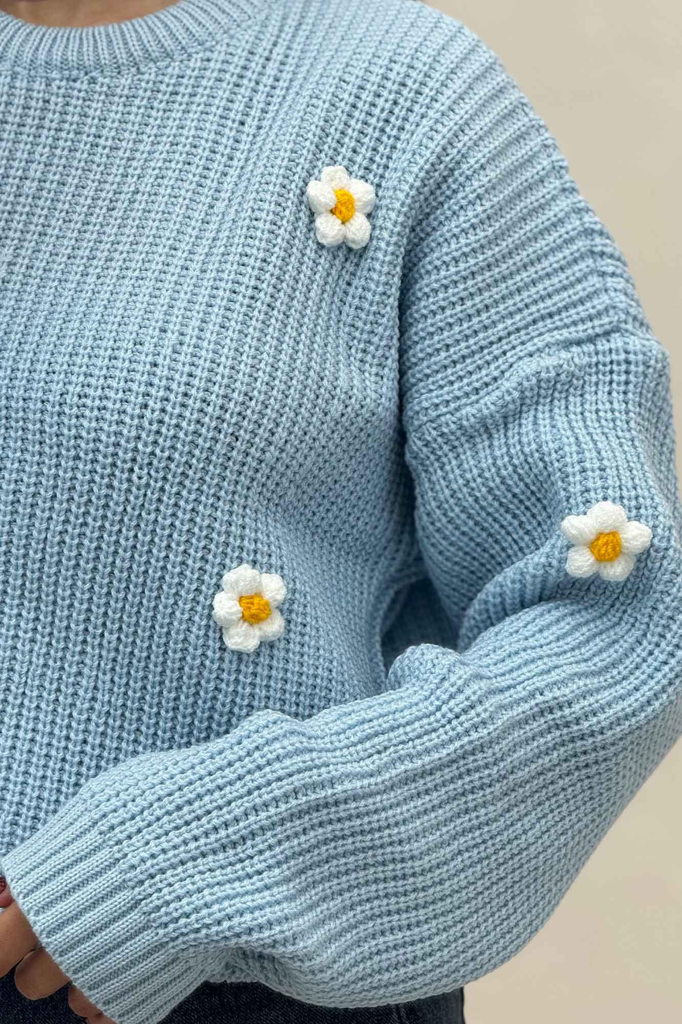 بلوز بافت طرح برجسته بابونه