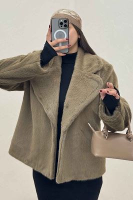 کت پوست آستردار مدل کارمین