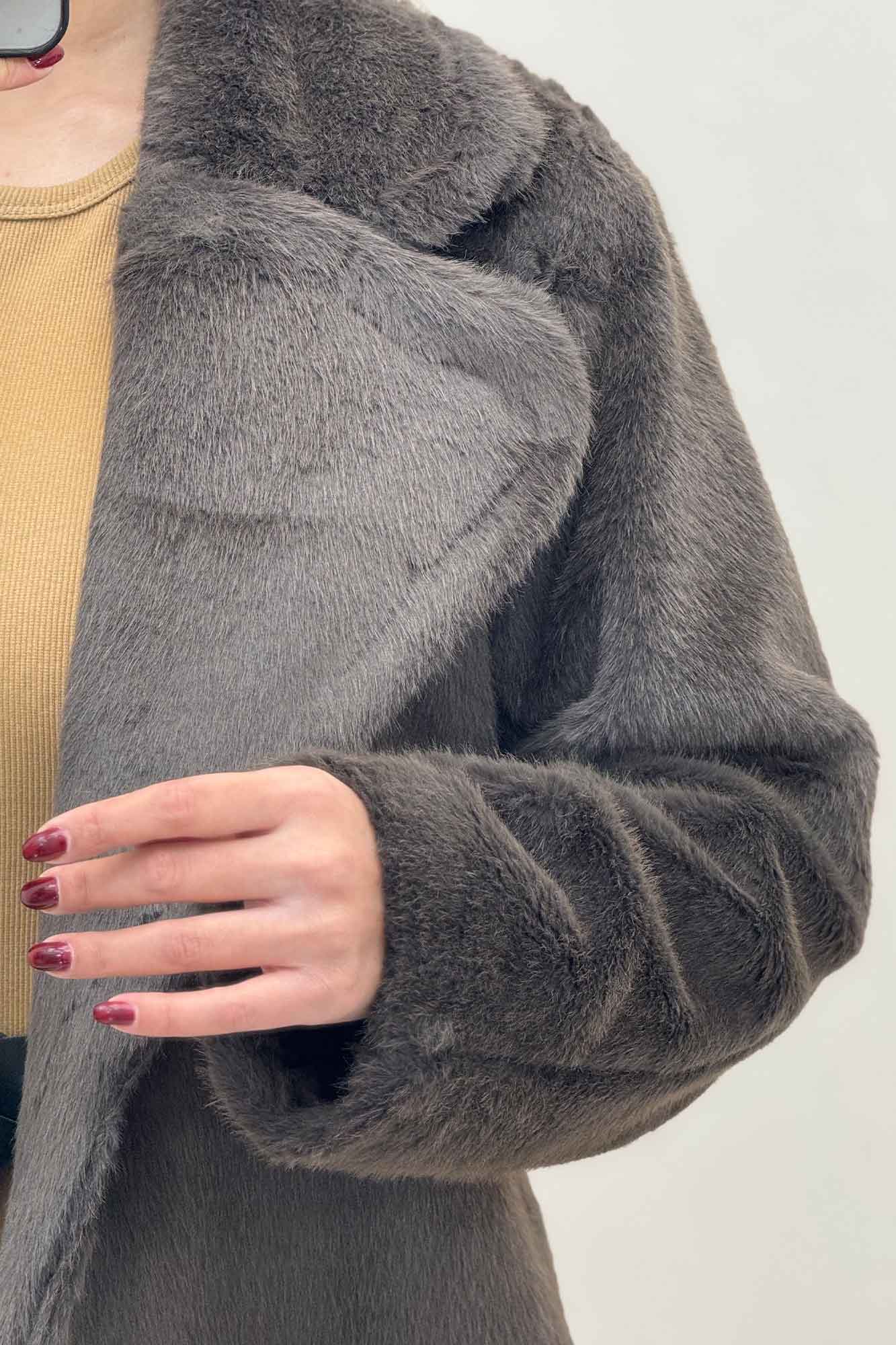 کت پوست آستردار مدل کارمین