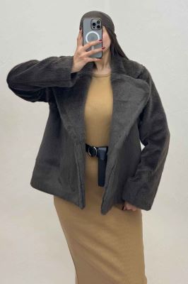 کت پوست آستردار مدل کارمین