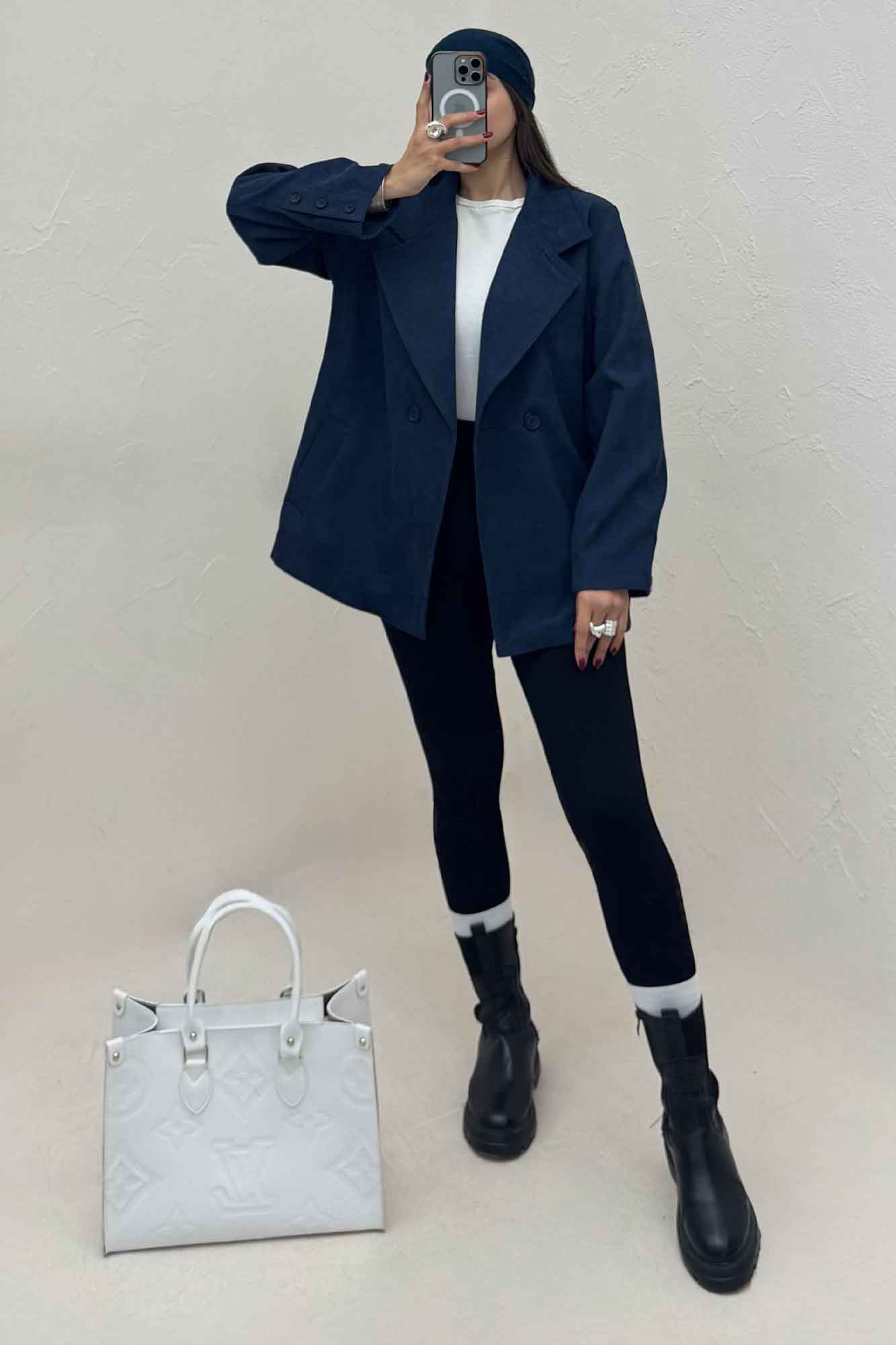 کت کبریتی آستردار دو دکمه