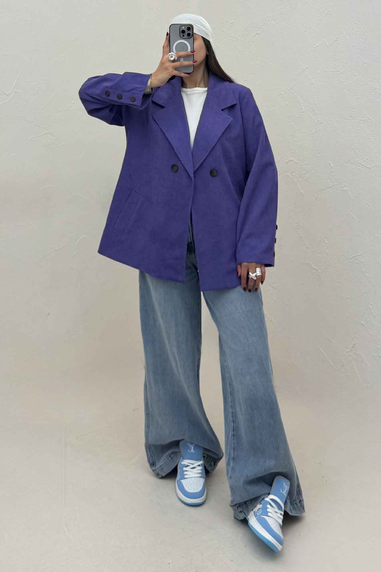 کت کبریتی آستردار دو دکمه