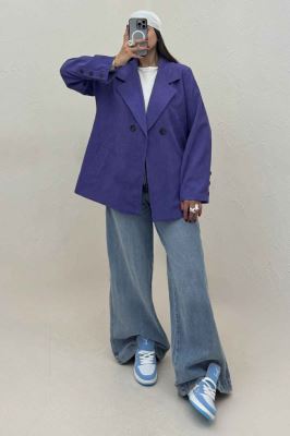 کت کبریتی آستردار دو دکمه