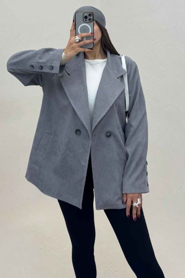 کت کبریتی آستردار دو دکمه