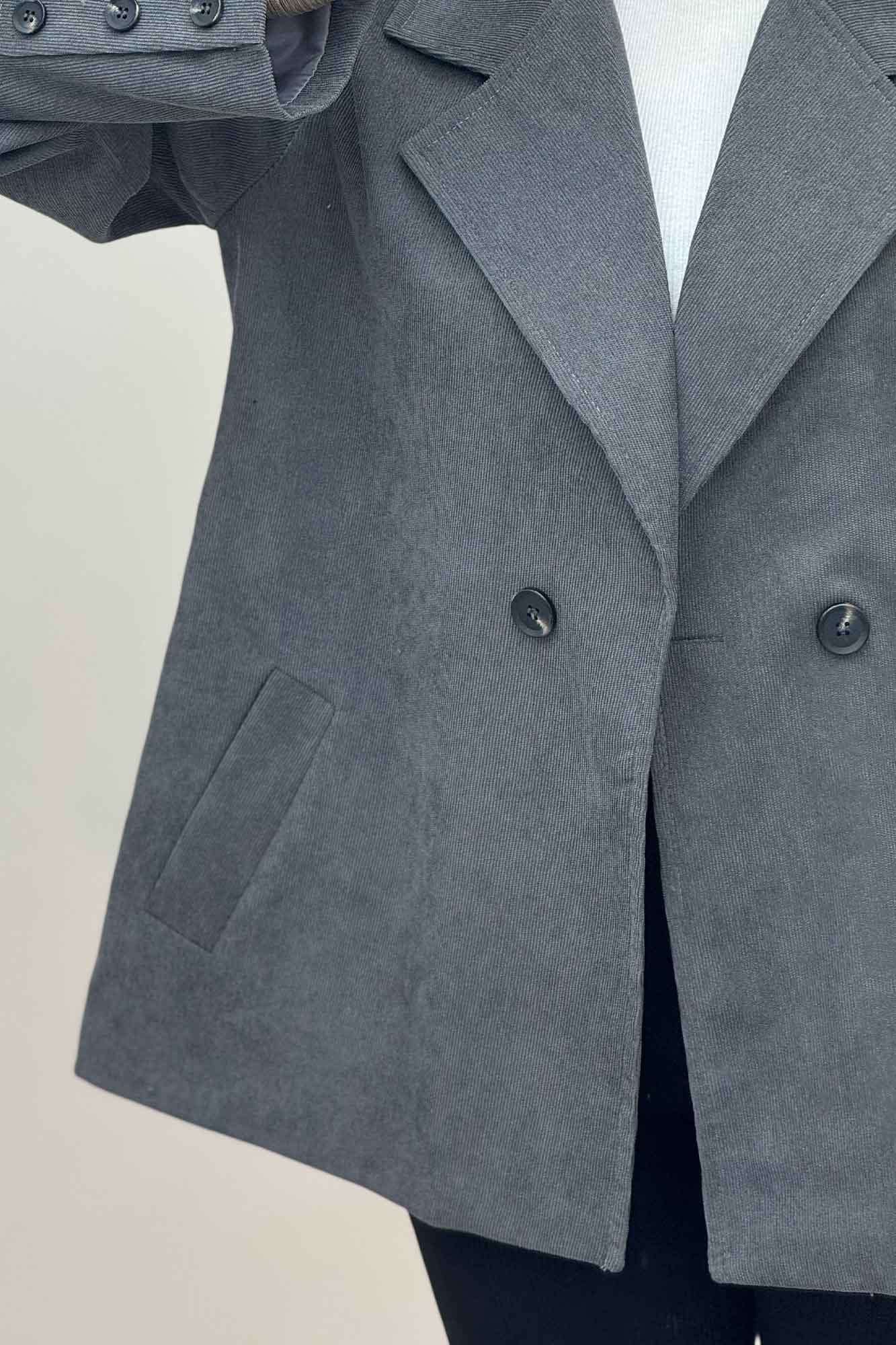 کت کبریتی آستردار دو دکمه