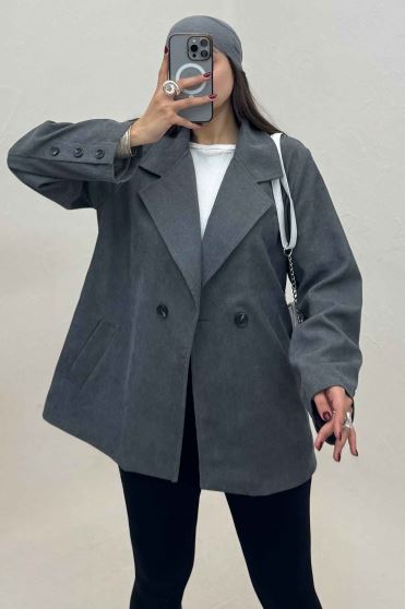 کت کبریتی آستردار دو دکمه