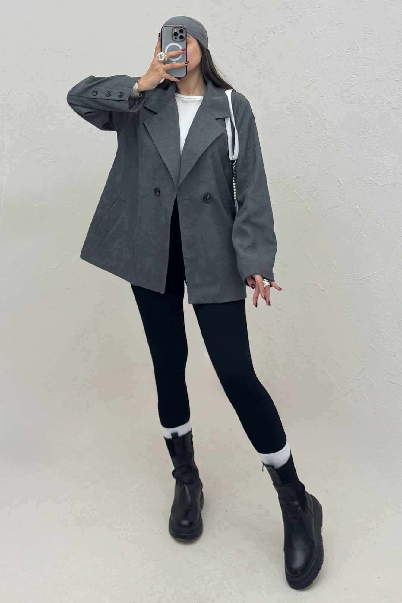 کت کبریتی آستردار دو دکمه