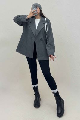 کت کبریتی آستردار دو دکمه