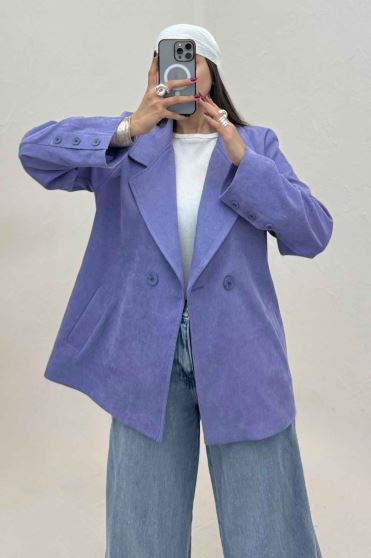 کت کبریتی آستردار دو دکمه