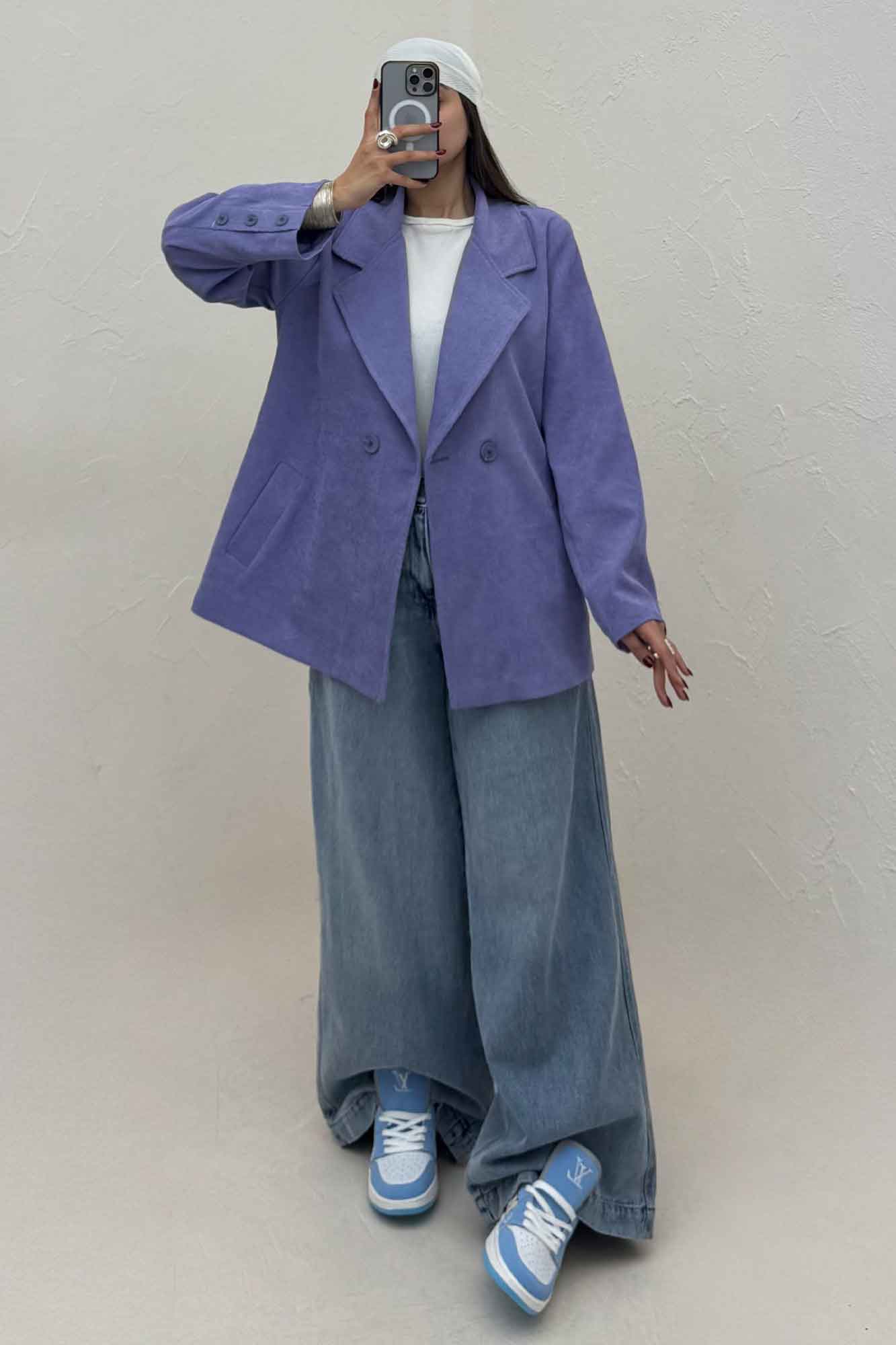 کت کبریتی آستردار دو دکمه