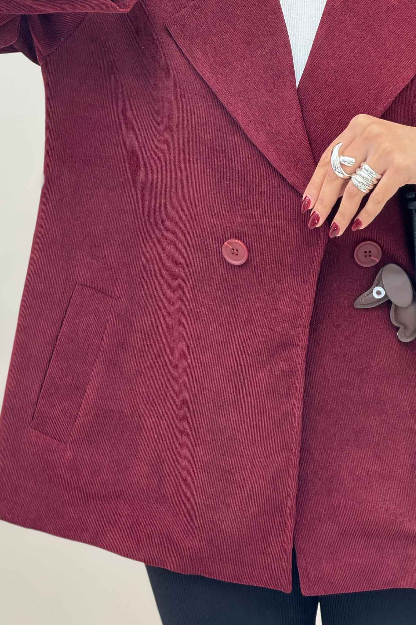 کت کبریتی آستردار دو دکمه