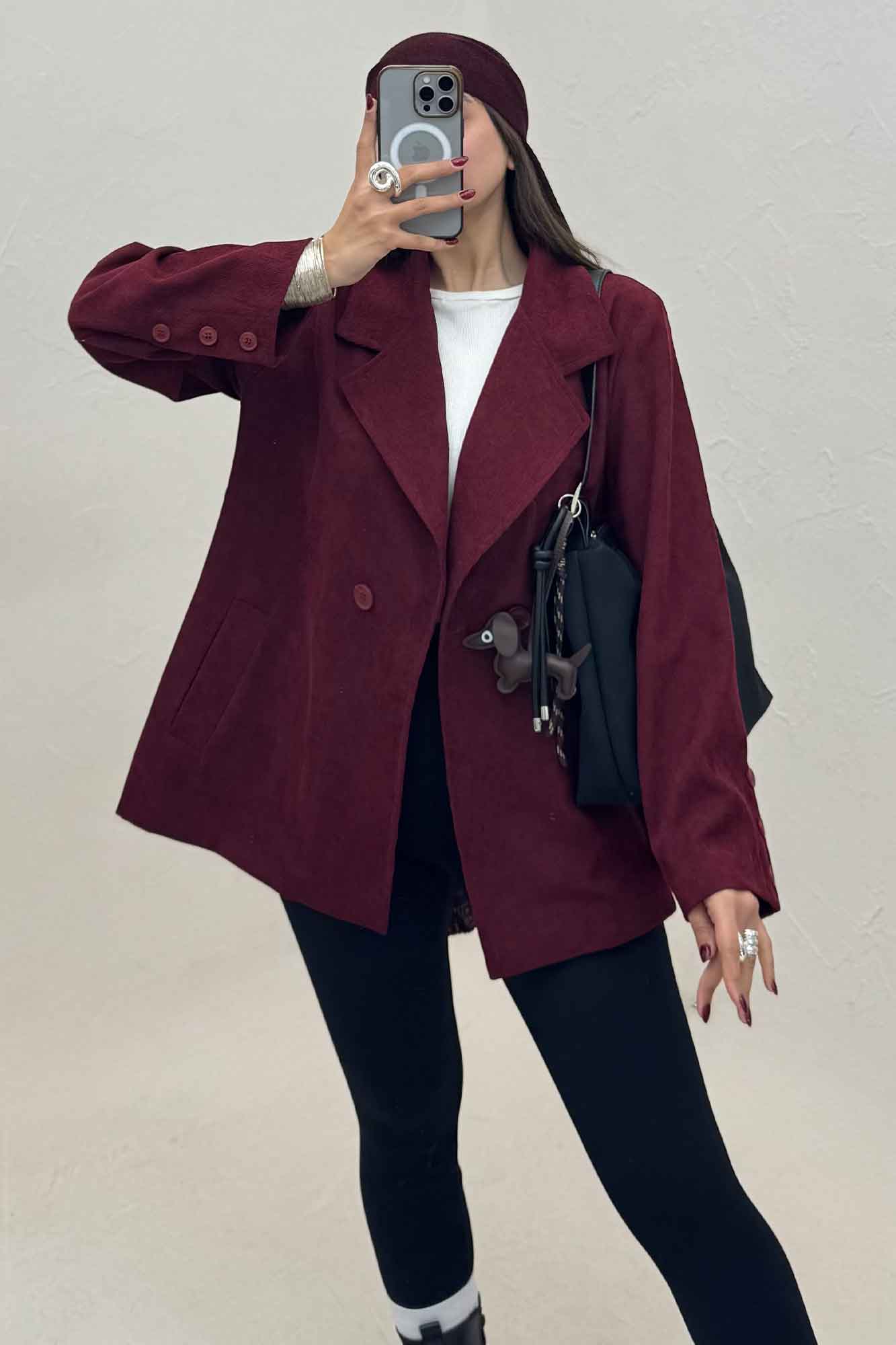 کت کبریتی آستردار دو دکمه