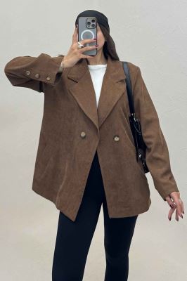 کت کبریتی آستردار دو دکمه