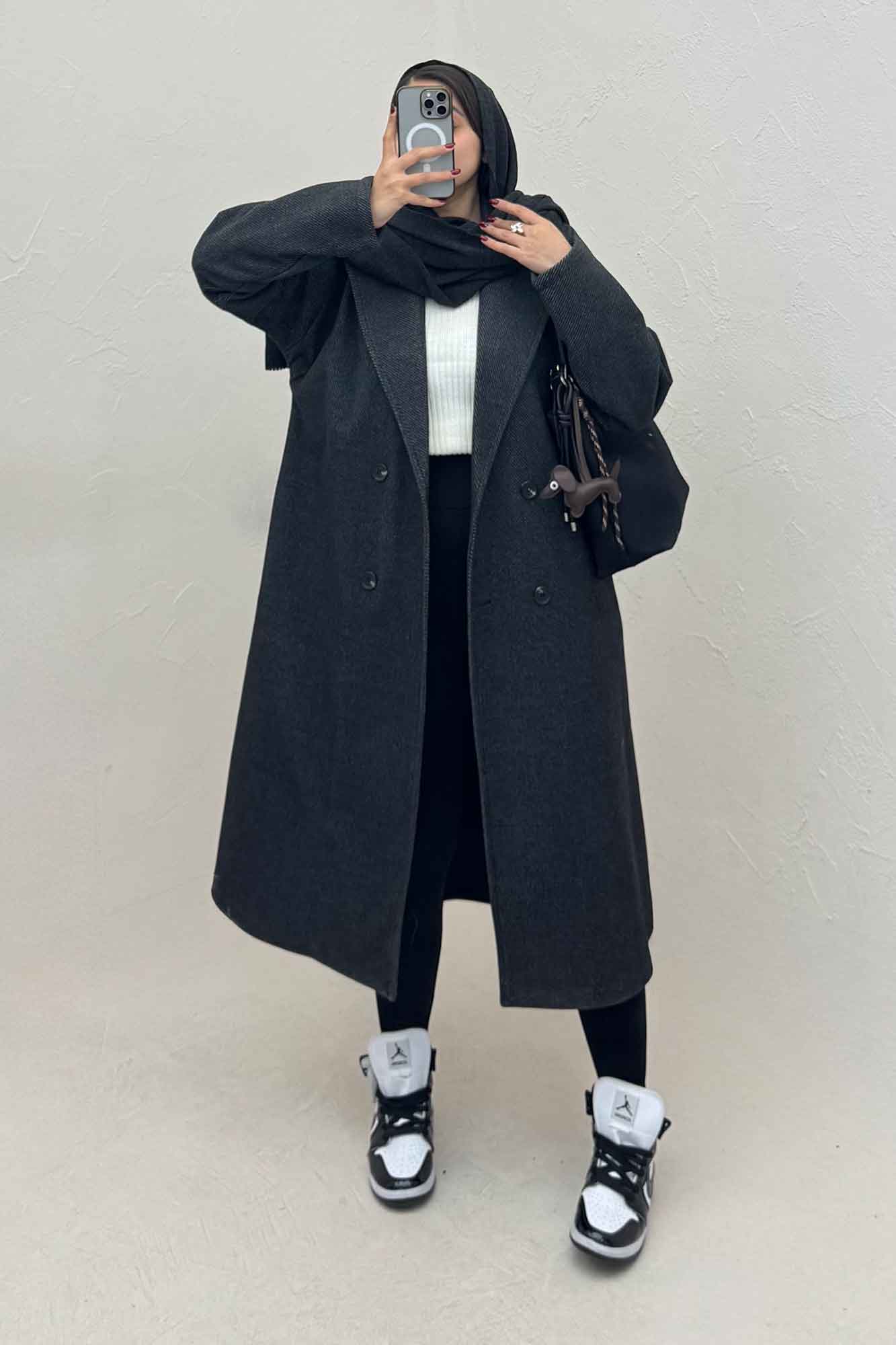 پالتو فوتر کجراه آستردار VERDA