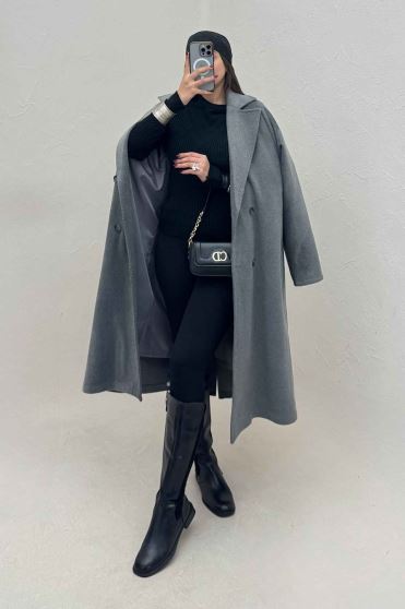 پالتو فوتر کجراه آستردار VERDA