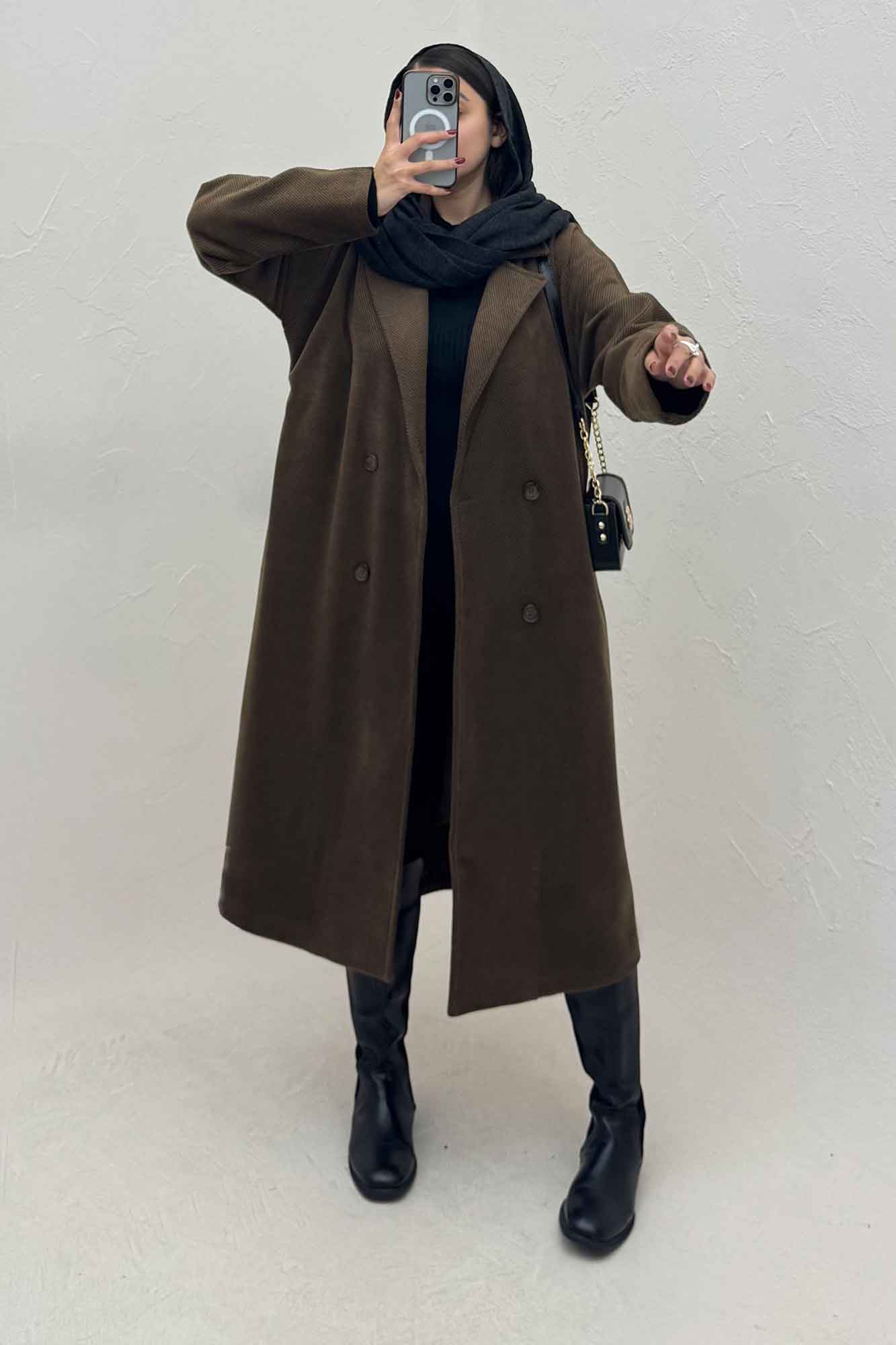 پالتو فوتر کجراه آستردار VERDA