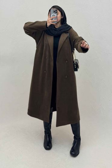 پالتو فوتر کجراه آستردار VERDA