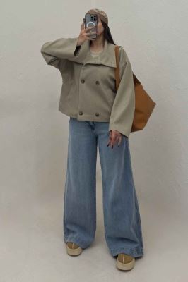 کت فوتر یقه ایستاده 