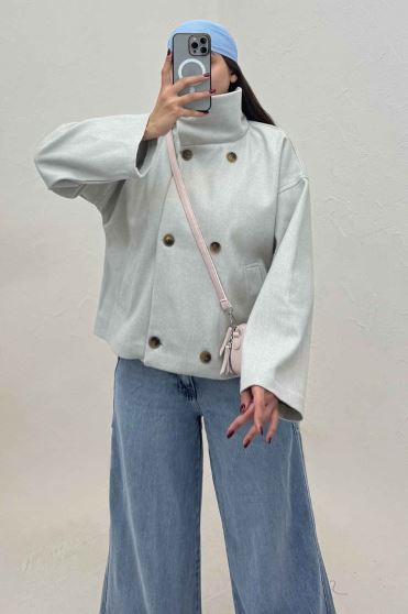 کت فوتر یقه ایستاده 