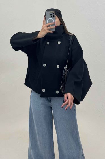 کت فوتر یقه ایستاده 