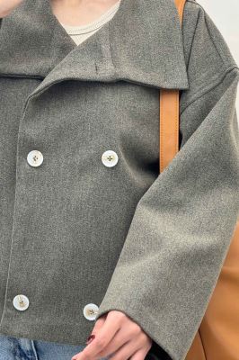 کت فوتر یقه ایستاده 