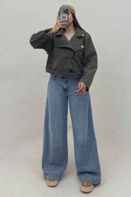 کت فوتر زیپی پایین سگک