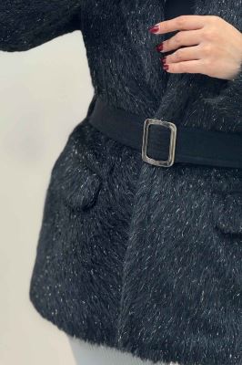 پالتو خزشاین آستردار کمربنددار