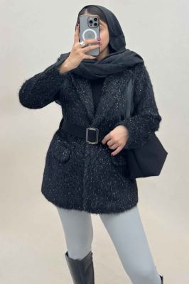 پالتو خزشاین آستردار کمربنددار