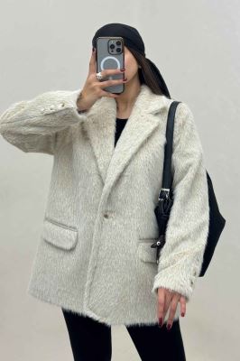 کت آستردار خزشاین پشت چاکدار