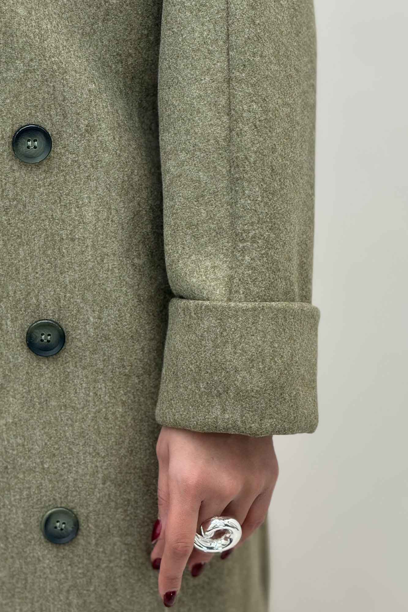 پالتو فوتر بلند مج پاکتی آستردار همیسا