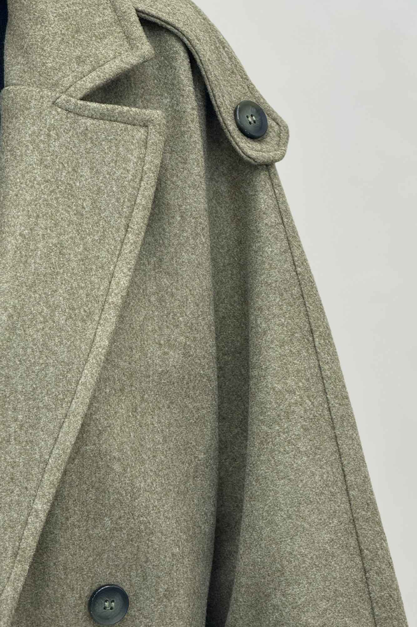 پالتو فوتر بلند مج پاکتی آستردار همیسا