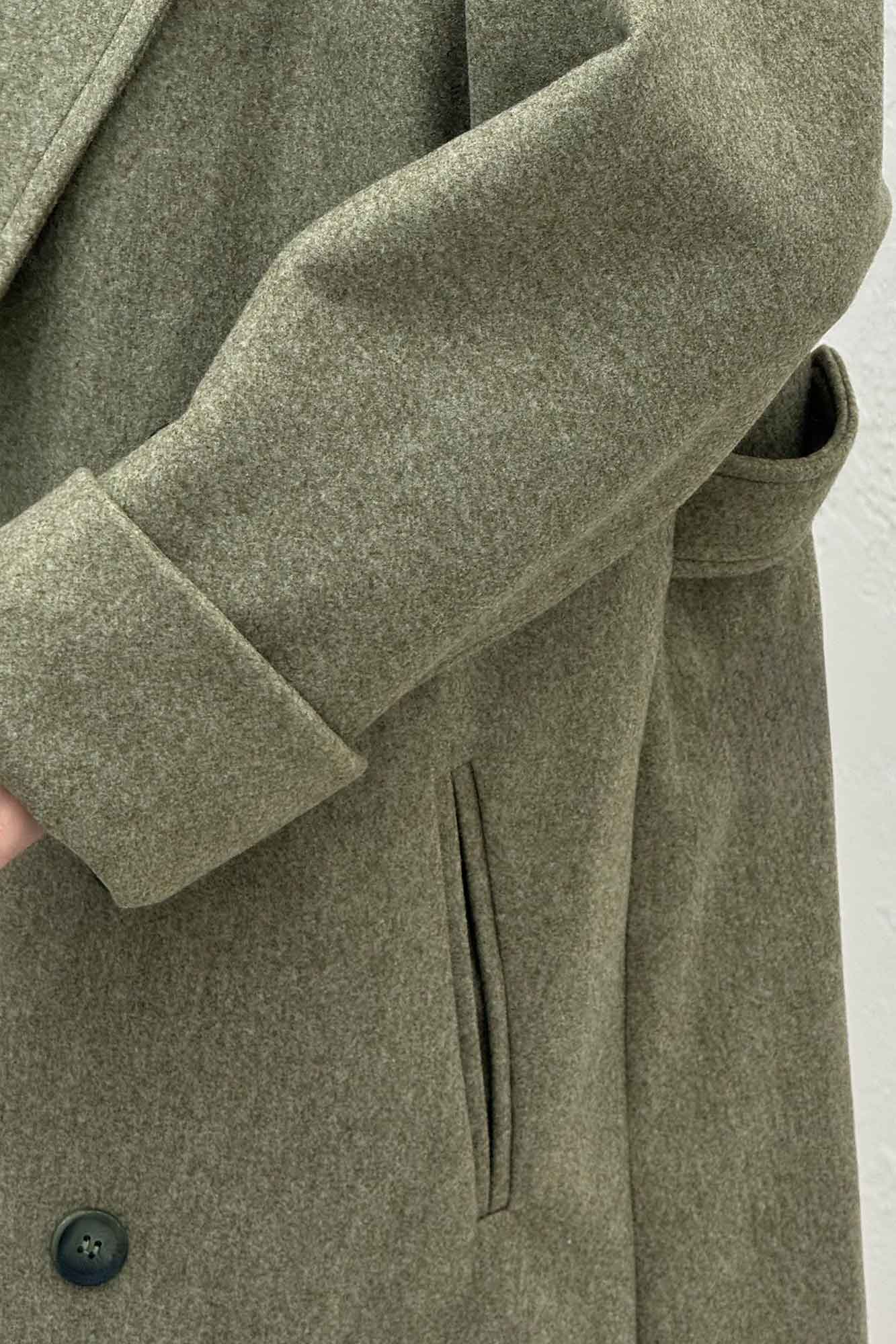 پالتو فوتر بلند مج پاکتی آستردار همیسا