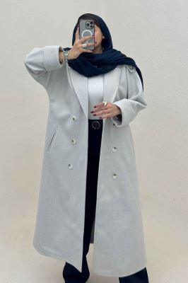 پالتو فوتر بلند مج پاکتی آستردار همیسا